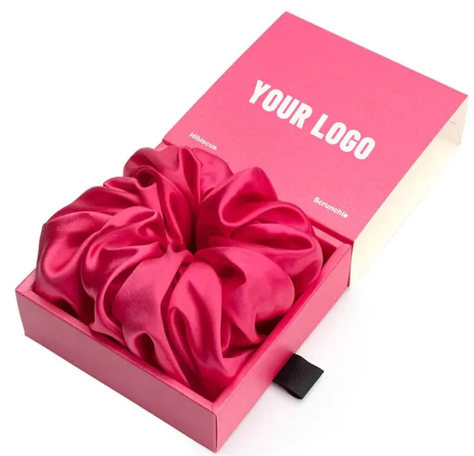 22mm custom 100% pure  silk scrunchy hair bands ties oversized large organic real silk scrunchies