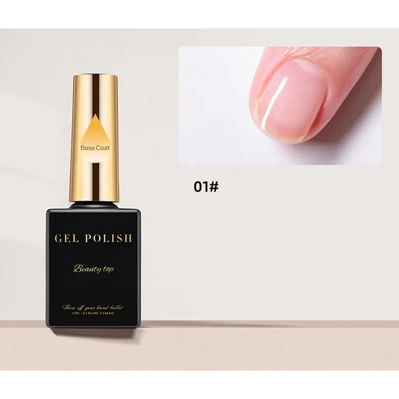 Beautytop custom Nail multi functional uv gel polish 12 options with rubber base coat top coat primer structure gel