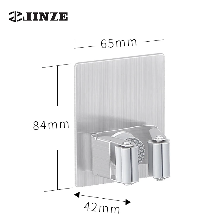 304 stainless steel Mop Handle Holder Wall mount Household Mop Handle Holder Reusable Tool Gripper