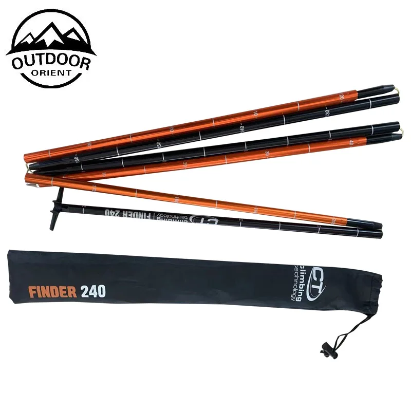 Lightweight Sturdy Extendable Avalanche Probe 240 CM Folding 10mm Aluminum Snow Probe