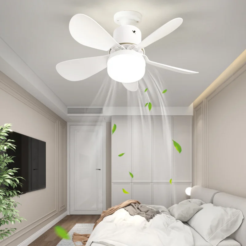20 Inch Chandelier LED Light Fan For home ABS Ceiling Fan Modern Retractable LED Ceiling Fans Light With Remote Control