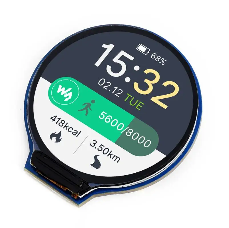 Waveshare 65K RGB Colors 240*240 General 1.28inch Round LCD Display Module SPI Interface