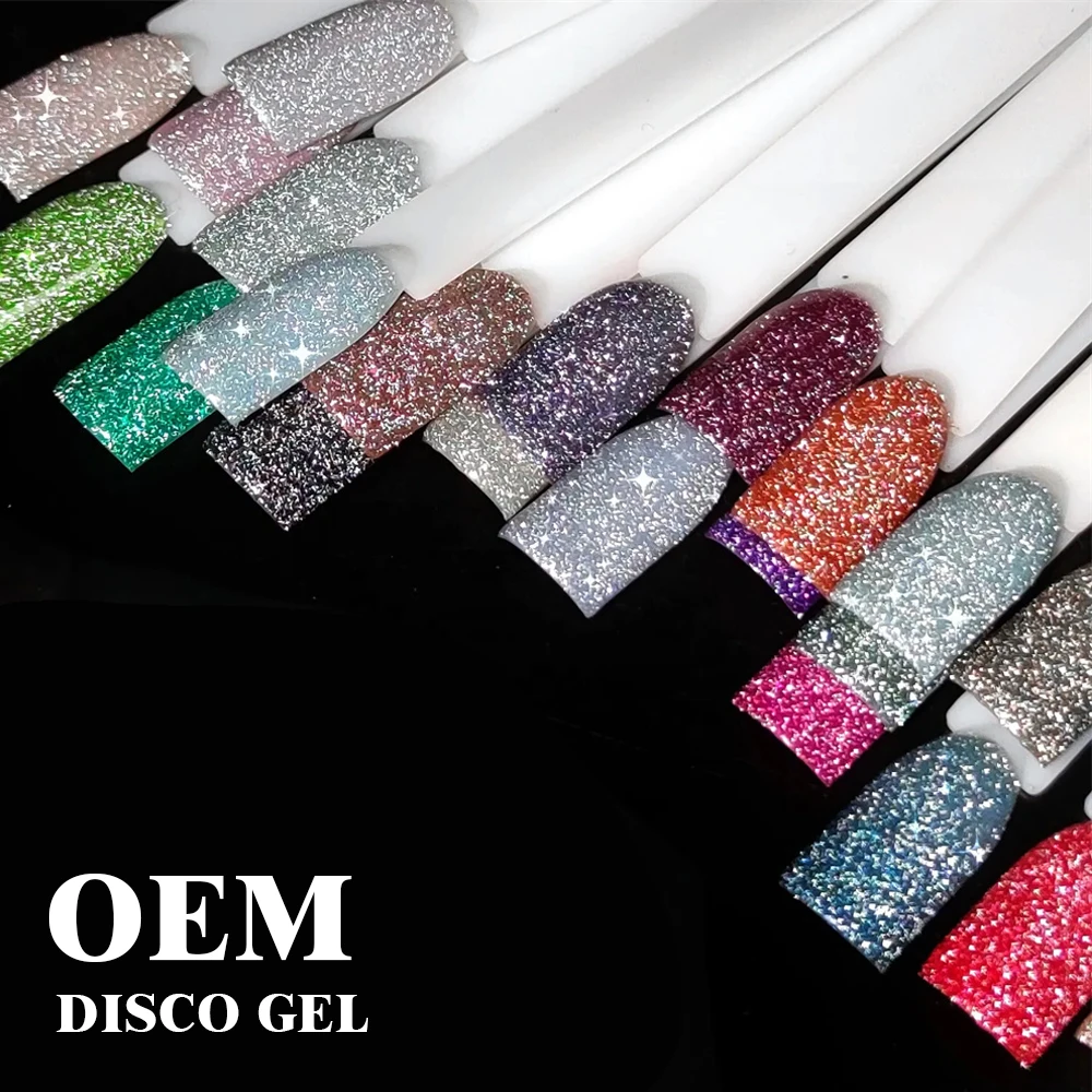 RONIKI товары для ногтей 15 мл профессионалы УФ-гель флэш-диско гель лак Профессиональный светоотражающий УФ