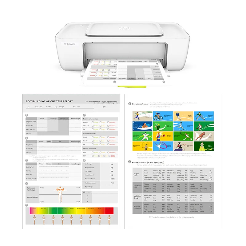 
Professional multifrequency body composition analyzer with printer 