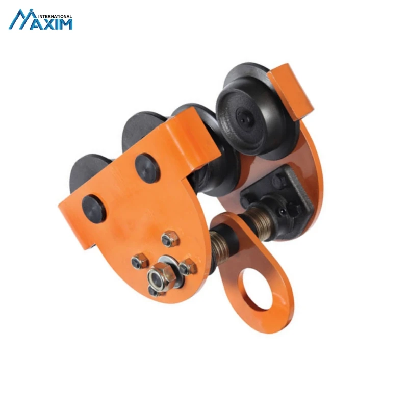 High Quality Yellow Heavy Duty  Alloy Steel Manual Trolley