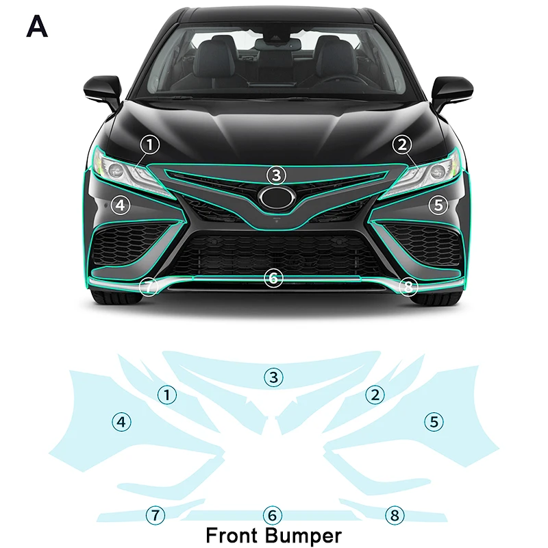 Прозрачная Защитная пленка для Toyota CAMRY SE XSE 2021-2024