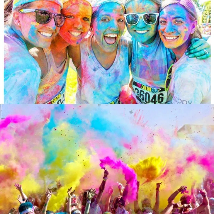 Food Grade Holi Colours Powder Party Decoration Boy or Girl Gender Reveal Powder Smoke Color Run Props
