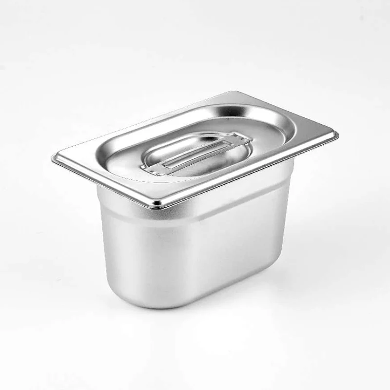 ZHONGTE Durable Restaurant Equipment Stainless Steel Ice Cream Container Buffet Gastronorm GN Food Pan