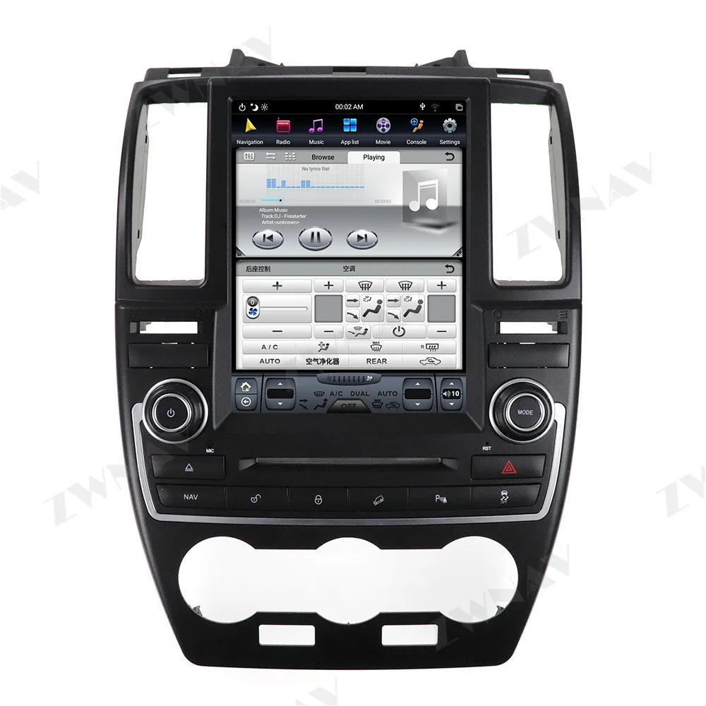 Автомобильный мультимедийный плеер Tesla Style Android 9 64 ГБ радио для Land Rover Freelander 2 LR2 L359 2006-2015 GPS-навигация Carplay