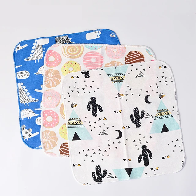 Детский носовой платок из 100% органического хлопка с цифровой печатью на заказ