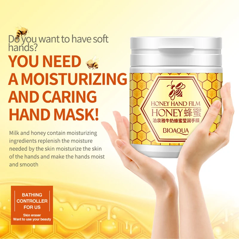 BIOAQUA Wholesale OEM ODM Cosmetics Exfoliating Moisturizing Moisturizes the Hand Vitamin E Milk Manuka honey hand wax 170g