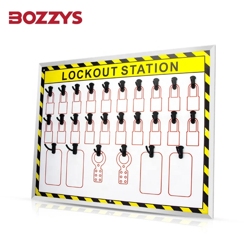 BOZZYS PPC Open Fixed-point Lockout/tagout Shadowboard Suitable for Small Companies and Large Departments to Manage Certrally