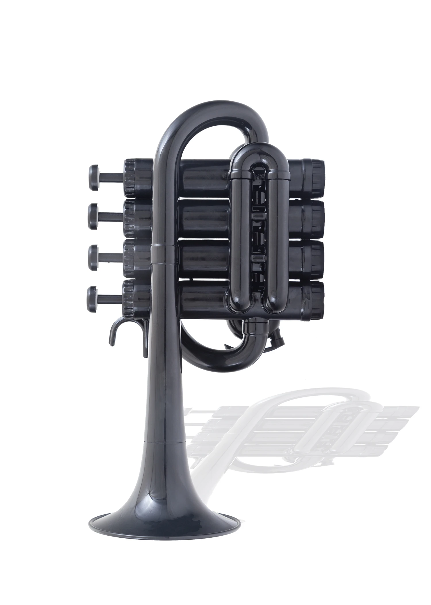Ptrumpet ABS plastic 4 Valves Piccolo Trumpet Red Blue(PCT230P)