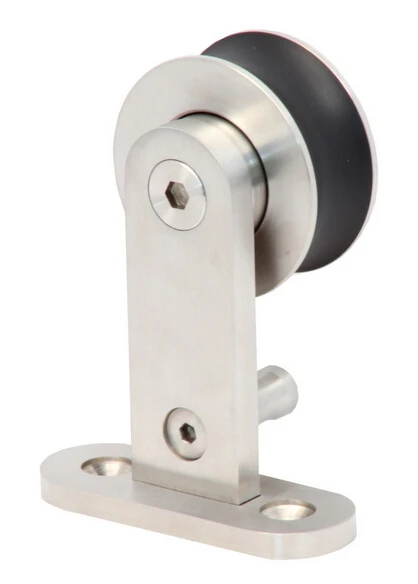 
6.6FT Top Mounted Sliding Barn Door Hardware Stainless Steel Track Kit for Single Door 