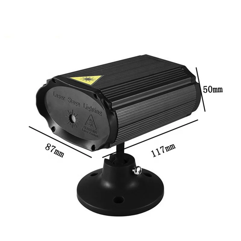 DC 5V USB Rechargeable Mini Disco Light Voice Control RG Laser Light for Home Party DJ Light
