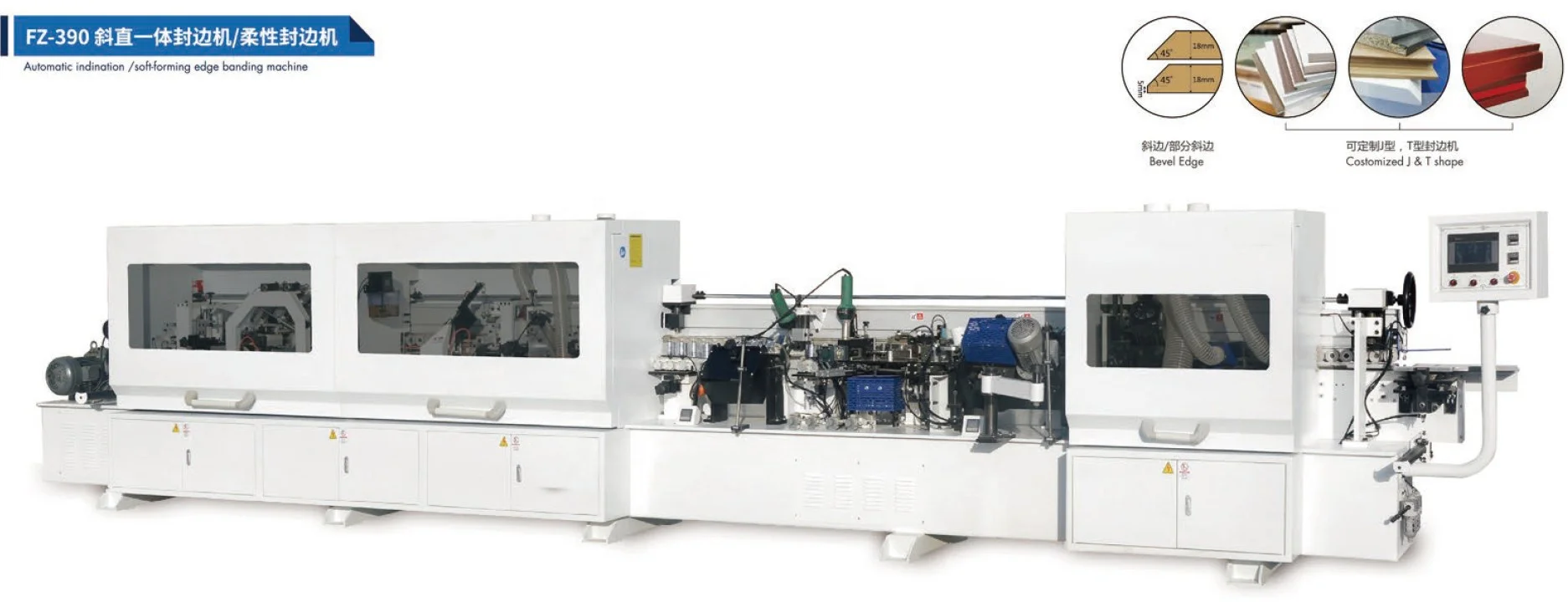 
China Manufacturer Top Selling Automatic Soft Forming Edge Banding Machine 