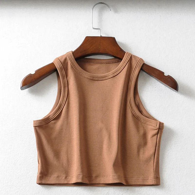 Hemp women vest organic cotton Custom ladies fashion sports wear gym bamboo organic tank tops Women sports vest