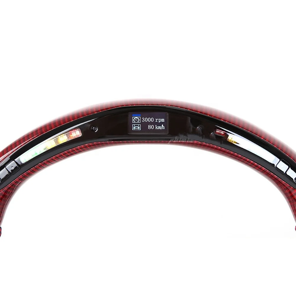 Перфорированный кожаный руль из углеродного волокна со светодиодом для Infiniti Q50