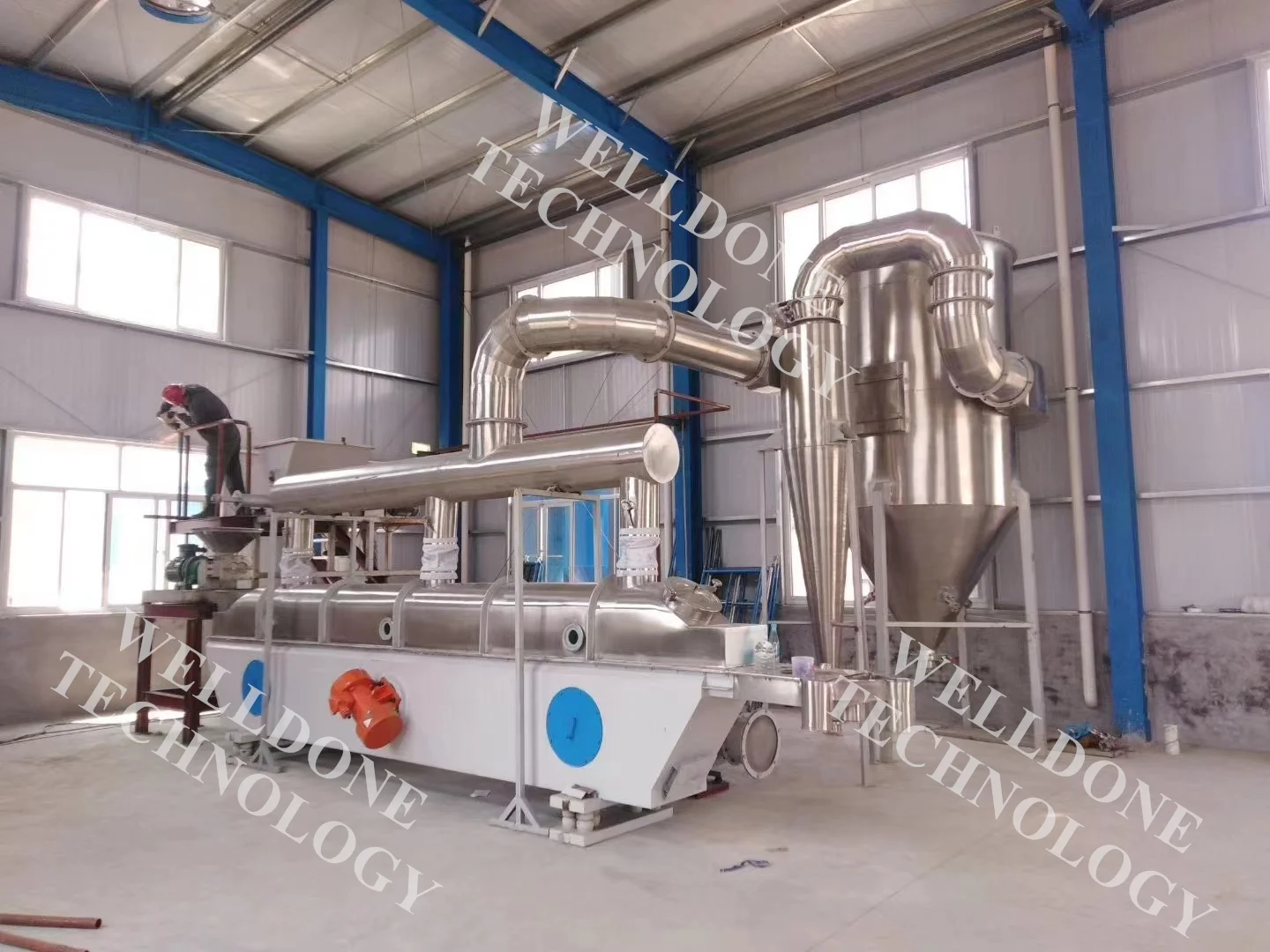 ZLG Series Continuous Vibrating Fluid Bed Dryer Drying Machine Pharmaceutical Machine