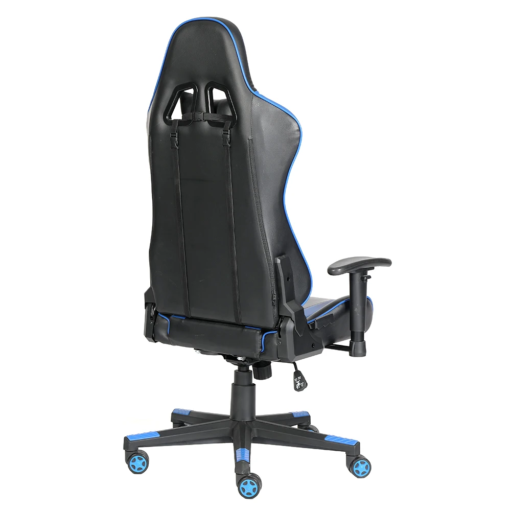 
Custom Logo PU Leather Blue Gaming Racing Chair Ergonomic Adjustable Cadeira Gamer 