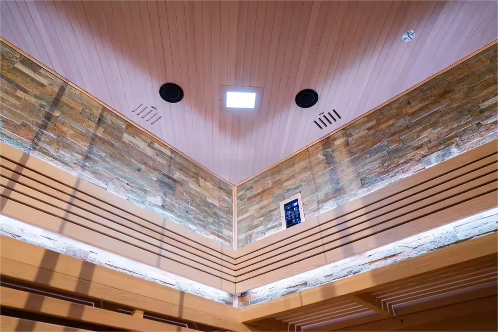 2024 Hot sale High Quality Customize Indoor Cedar Sauna With Dry Sauna Kit Vent for 4 person