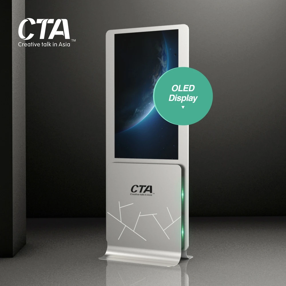 Factory direct sales color 55 inch large oled transparent organic light-emitting display high contrast ratio