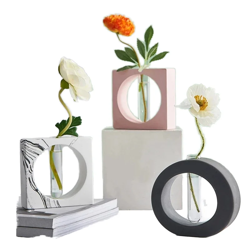 wholesale custom Gifts Decoration 3D resin epoxy molding mould big Silicone vase Mold for vase