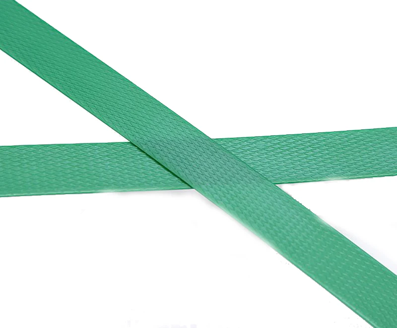 Waterproof green embossed new plastic packaging strapping pet strap scrap