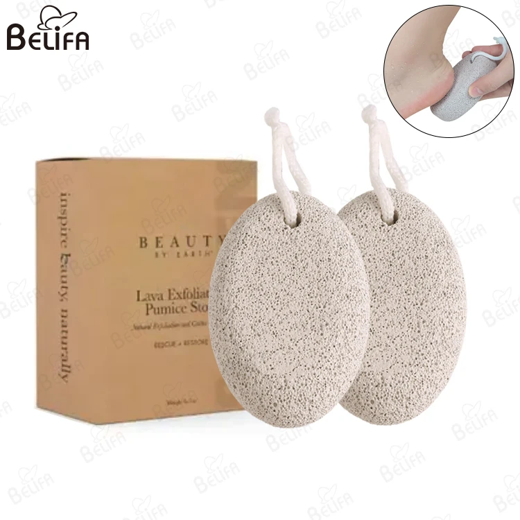 Custom Natural Foot grinding stone Pedicure Tool exfoliating feet washing volcanic pumice stone