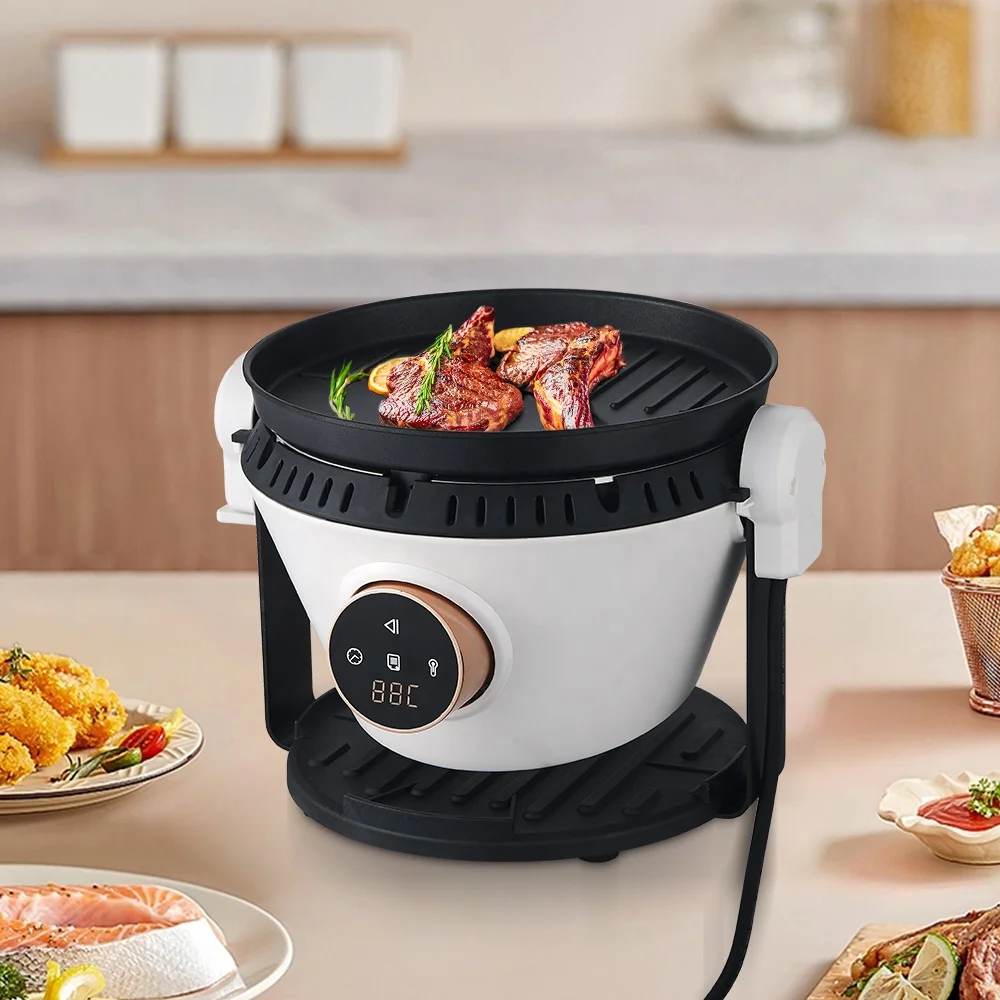 New Design 3.5L Multifunctional Air Fryer Household Electric Air Fryer Visible Digital Smart Air Fryers With Grill Pan