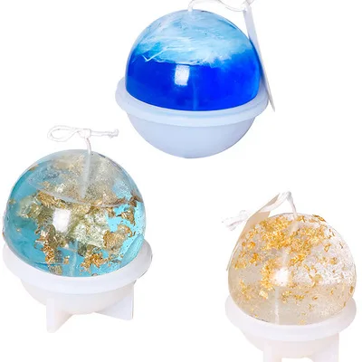 Форма Fusimai, шары, сферические шары, большие шары с атомом, планеты, ремесла, силиконовая форма для сферы, свечи