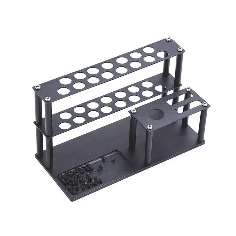 Screwdriver Organizer Pliers Holder Phillips Hex Cross Storage Rack with Screw Tray 18 Holes for RC tools