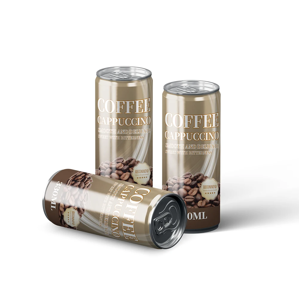 Chinese Factory OEM Private Label 330ml Canned Coffee Drink Good Tatse Cold Latte Coffee Drinks for Sale