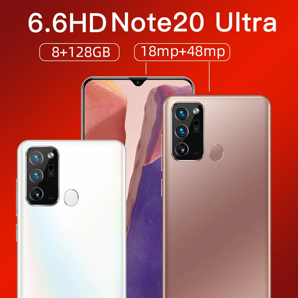 Высококачественный тонкий телефон для samsung galaxy note 20 plus 8 + 128 ГБ прозрачный Samsung Galaxy Note20