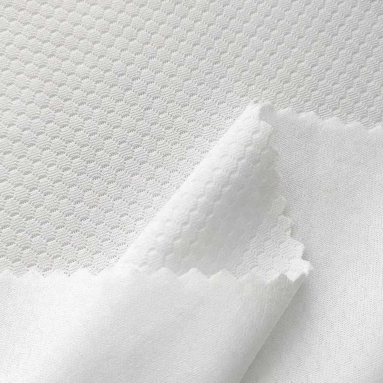 Thin and silky white 30d satin chiffon fabric printing material for making sportswear digital printing