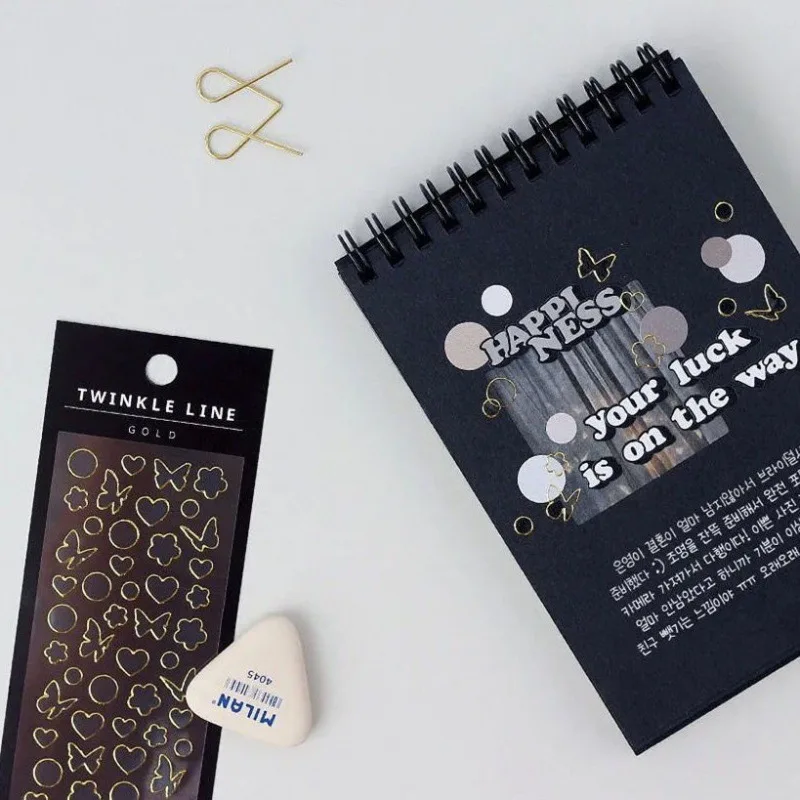 Customized Gold Foil and Silver Foil  Sticker Sky Stickers for Arts DIY Photocards