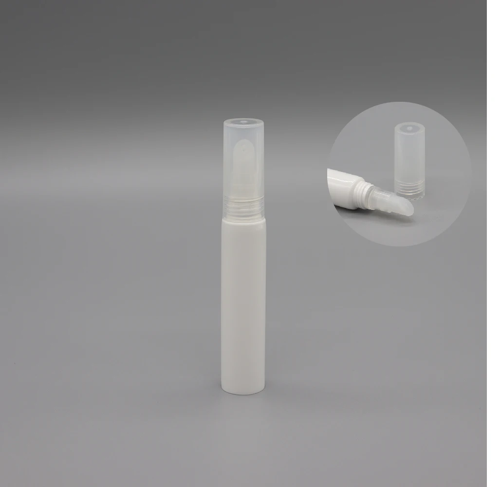 
Luxury Single-hole Lip Gloss Containers Packaging Tube White Lipstick Tube Plastic Offset Printing Silica Gel D16mm Cosmetics 