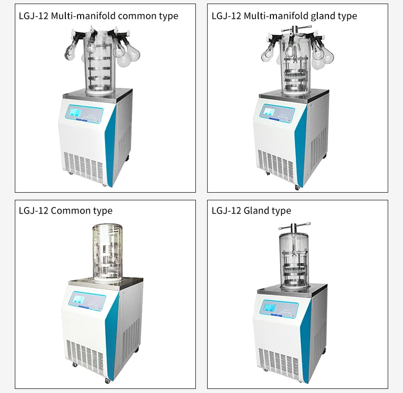 Pre-freezing lyophilizer oil free vacuum pump industrial fruit food drying machine freeze dryer