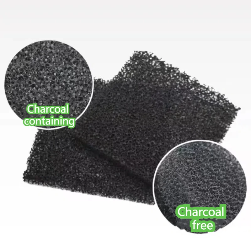 Polyurethane Open Cell Mesh 10-60 ppi activated carbon Sponge Filter Foam Sponge Open Cell for civil air purifier