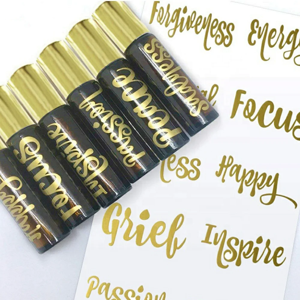 Custom Printing Lipstick Tubes Makeup Beauty Cosmetics Clear Labels Custom Text Logo Transparent Stickers