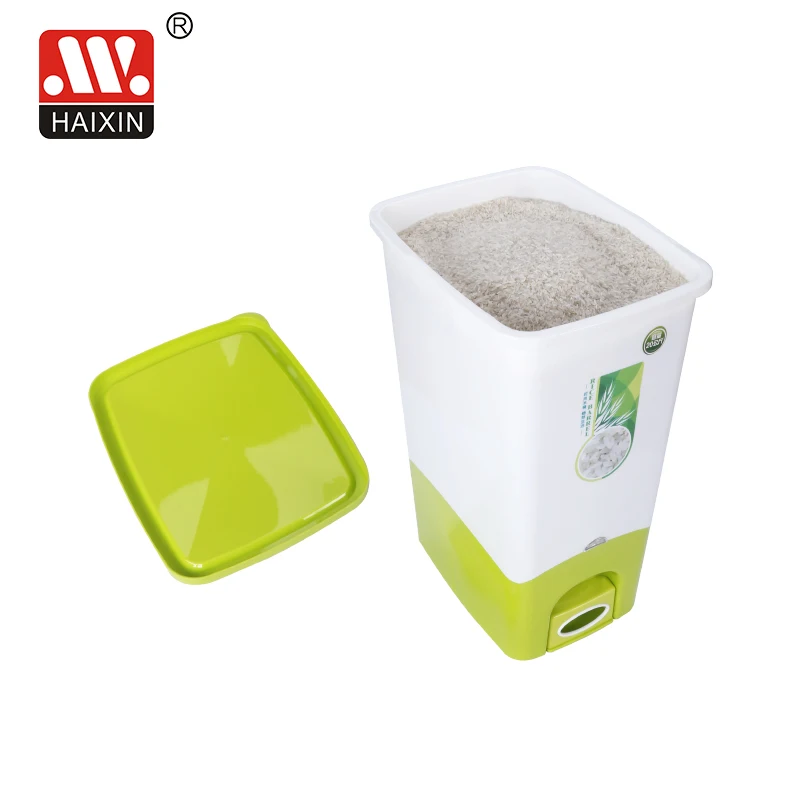 HAIXING 24L Home Large Plastic Dry Plastic Rice Storage Container Box