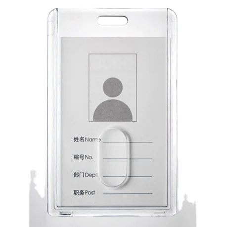 Transparent PP Work Plate Conference Rope hanging work permit card students company staff ID card holder