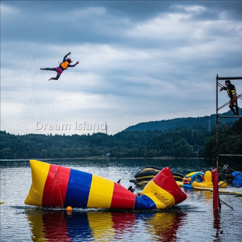 Factory wholesale durable cheap inflatable water toys inflatable water blob jumping pillow for sale