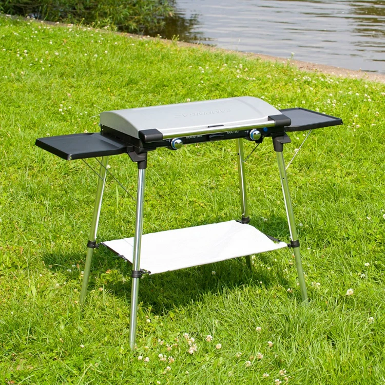 2 Burner Camping Stove Outdoor Barbecue Gas Stove Double Burner Portable Foldable Camping Gas Stove