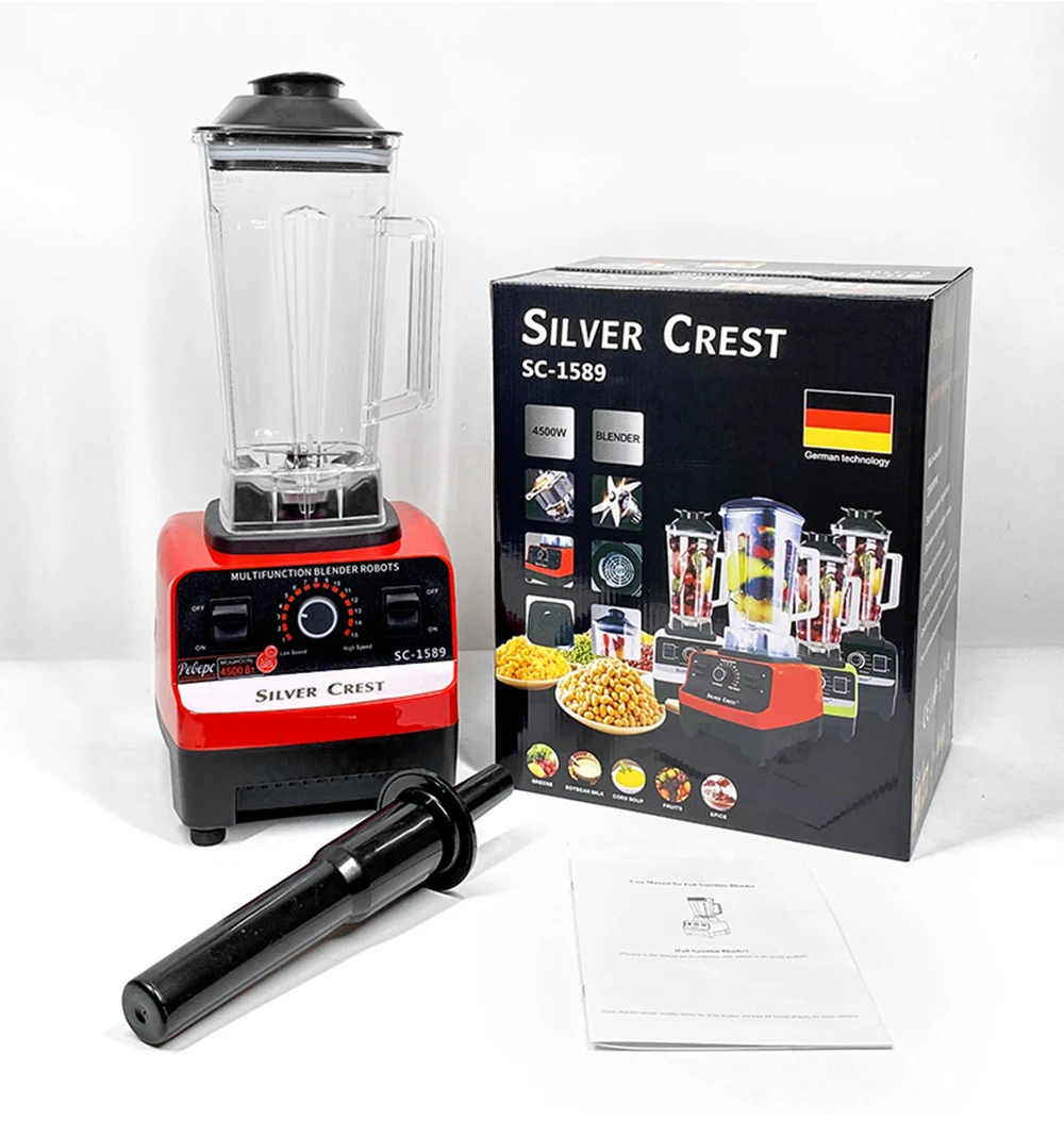 Hot Sale High Speed Fruit Orange Juicer Soy Milk Red Beans Commercial Blender Wall Breaking Machine Sliver Crest Blender