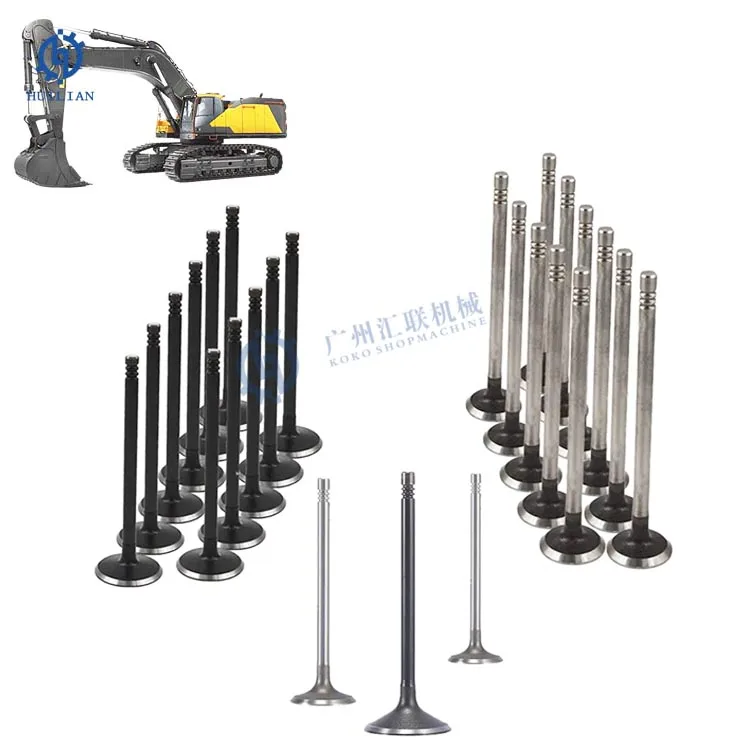 K4F K4E S3L S3L2 S4L S4L2 K4F K3M K4M K4F-D Intake Exhaust Valve For Excavator Engine Spare Parts
