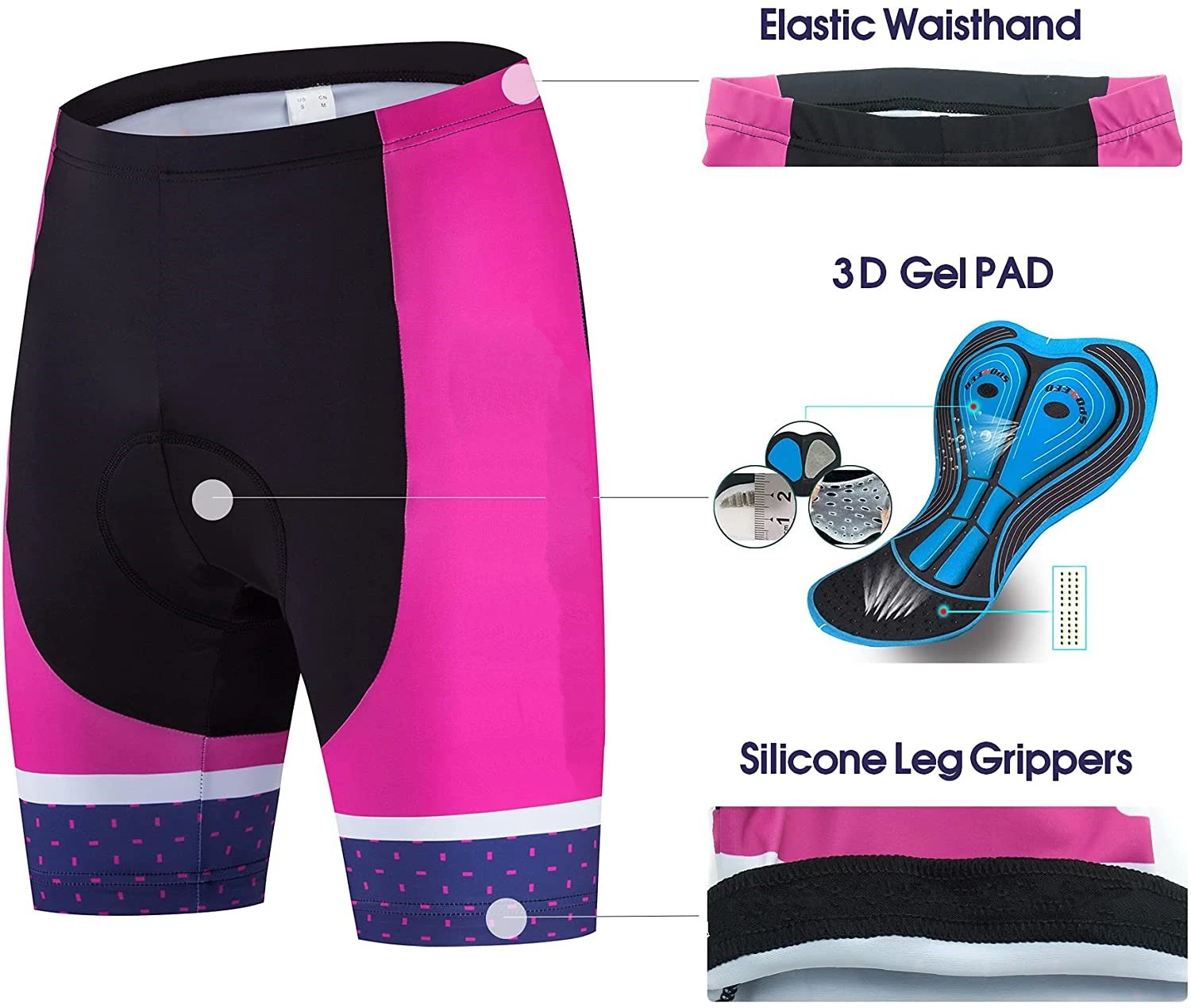 FREE SAMPLE Women Bike 3D foam pad Fashion Cycling foam pad Quick Dry Breathable Bike 3D foam pad