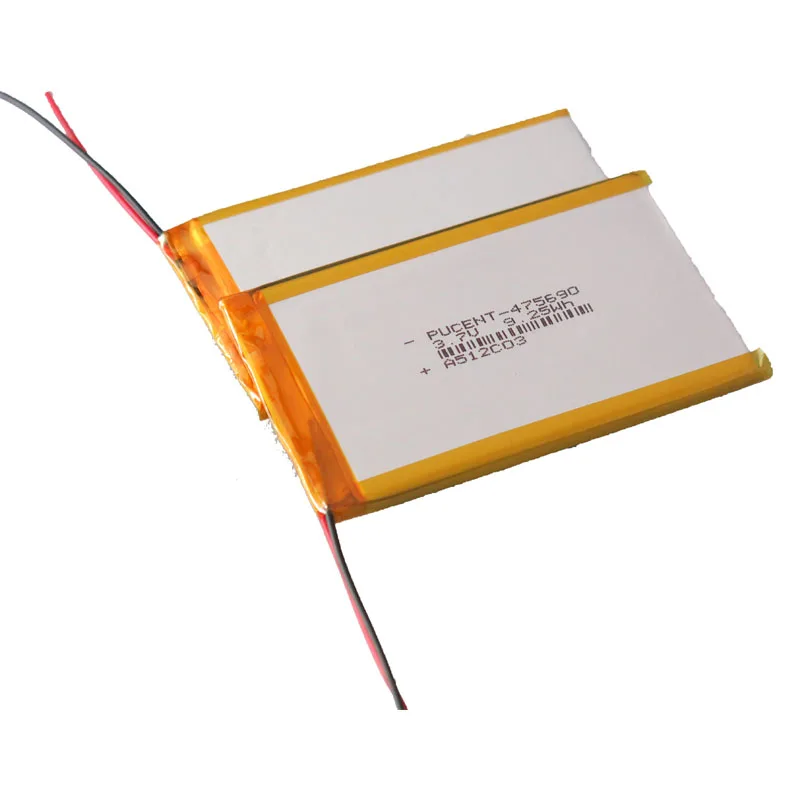 High quality li -ion 9.25wh lipo battery 475690 li polymer battery 3.7v 2500mah battery
