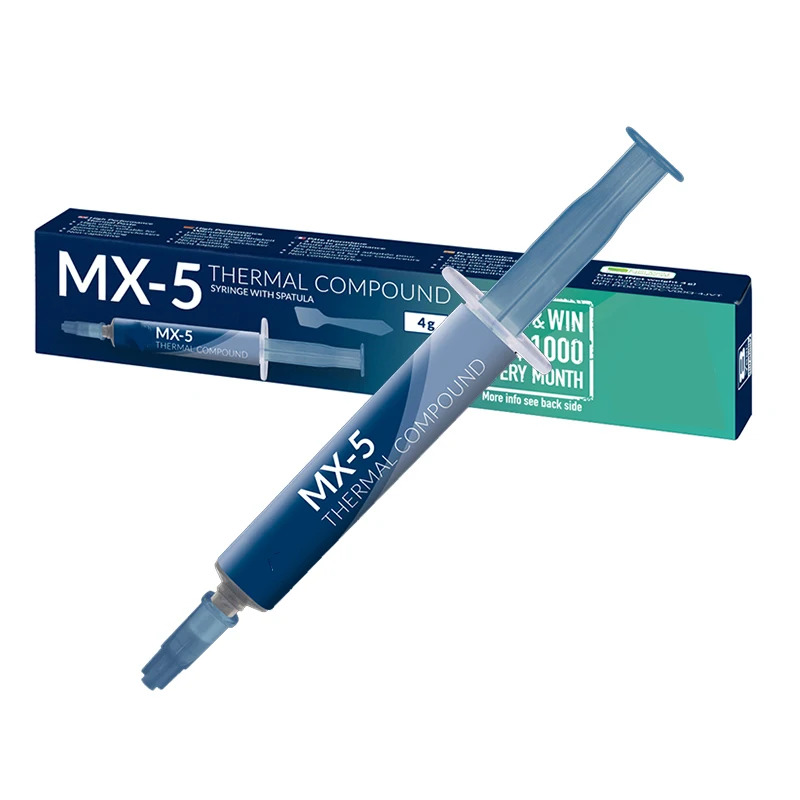 MX-4 Thermal Paste Thermal compound paste, carbon-based high-performance, heat-dissipating composite CPU for all coolers