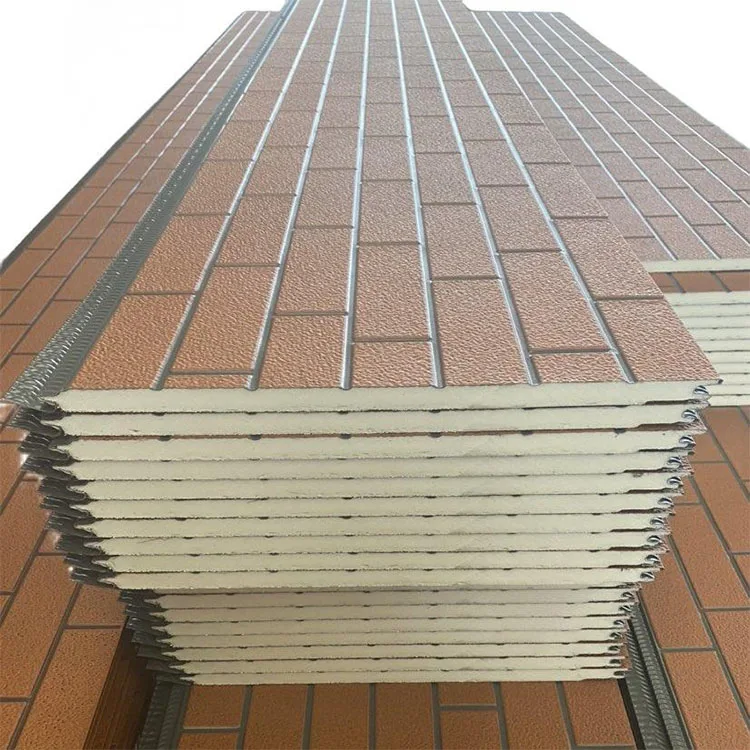 Color-Coated Steel Sandwich Panels For Hall Pu Insulated Hot-Dip Galvanized Steel Pu Cladding Panel